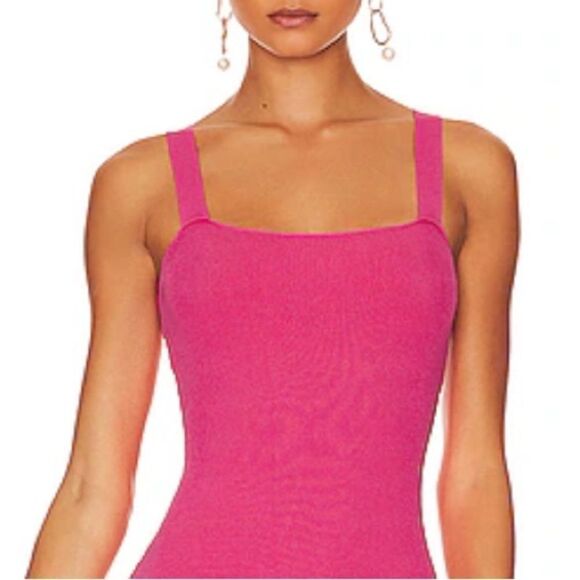 NWT Superdown Zoe Square Neck Dress in Pink XS Revolve - Picture 3 of 14